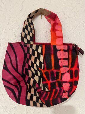 Hiroko Koshino Sac Colorful Mini Tote Bag – Lightweight Japanese Designer Bag